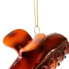 Yup in de Boom kerst ornament haarclip bruin 10 x 5,6 x 3 cm