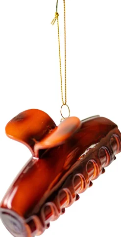 Yup in de Boom kerst ornament haarclip bruin 10 x 5,6 x 3 cm