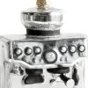 Yup in de Boom kerst ornament koffiemachine zilver 4,5 x 8 x 12 cm