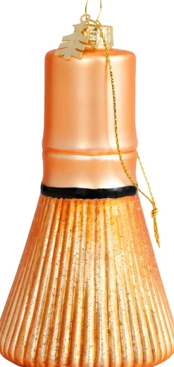 Yup in de Boom kerst ornament matcha kwast goud D 6 H 12 cm