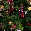 Yup in de Boom kerst ornament paraplu blauw / goud 7 x 7,5 x 7,5 cm