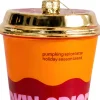 Yup in de Boom kerst ornament pumpkin spice latte oranje / paars / goud D 6,5 H 9,5 cm