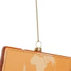 Yup in de Boom kerst ornament vliegticket kaapstad oranje 12 x 4,5 x 1,2 cm