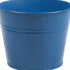 Zinc Collection bloempot Sanvi blauw 23 x 23 x 18 cm