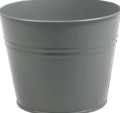 Zinc Collection bloempot Sanvi grijs 23 x 23 x 18 cm