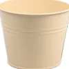 Zinc Collection bloempot Sanvi beige 23 x 23 x 18 cm