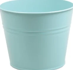 Zinc Collection bloempot Sanvi lichtblauw 23 x 23 x 18 cm