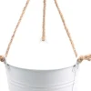 Zinc Collection hangpot Kelvin wit 24 x 24 x 22 cm