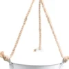 Zinc Collection hangpot Sanvi wit 23 x 23 x 18 cm