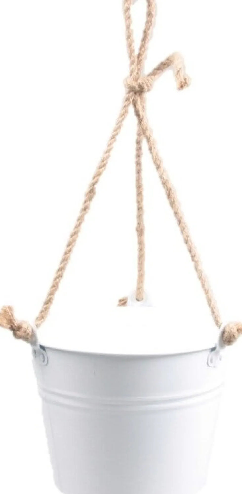 Zinc Collection hangpot Sanvi wit 23 x 23 x 18 cm
