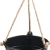 Zinc Collection hangpot Sanvi zwart 23 x 23 x 18 cm