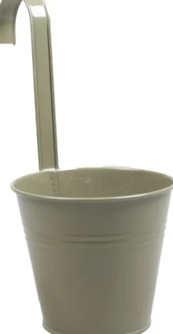 Zinc Collection hangpot Zyra groen 13,5 x 14,5 x 28 cm