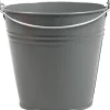 Zinc Collection plantenemmer Janne grijs 24,5 x 24,5 x 23 cm