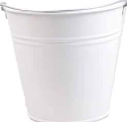 Zinc Collection plantenemmer Janne wit 24,5 x 24,5 x 23 cm
