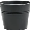 Zinc Collection plantenemmer Elena zwart 23 x 23 x 18 cm