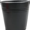 Zinc Collection plantenemmer Janne zwart 24,5 x 24,5 x 23 cm