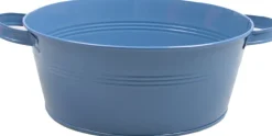 Zinc Collection plantenteil Yuna blauw 28,5 x 10,5 x 36,5 cm