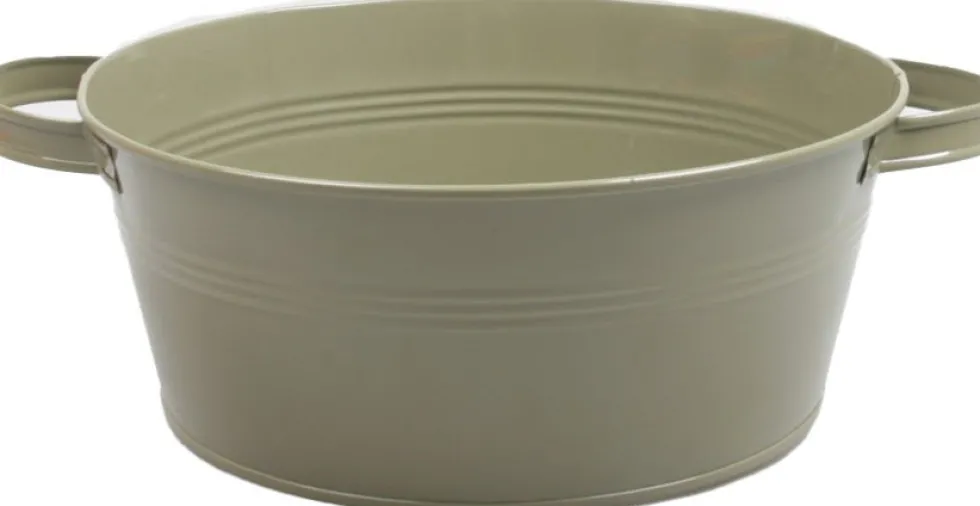 Zinc Collection plantenteil Yuna groen 22 x 9,5 x 27 cm
